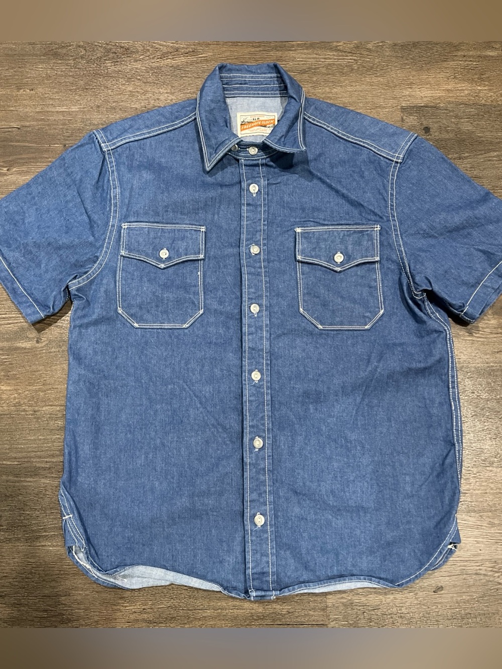 Men’s FreeNote Cloth Selvedge Blue Denim Workshirt